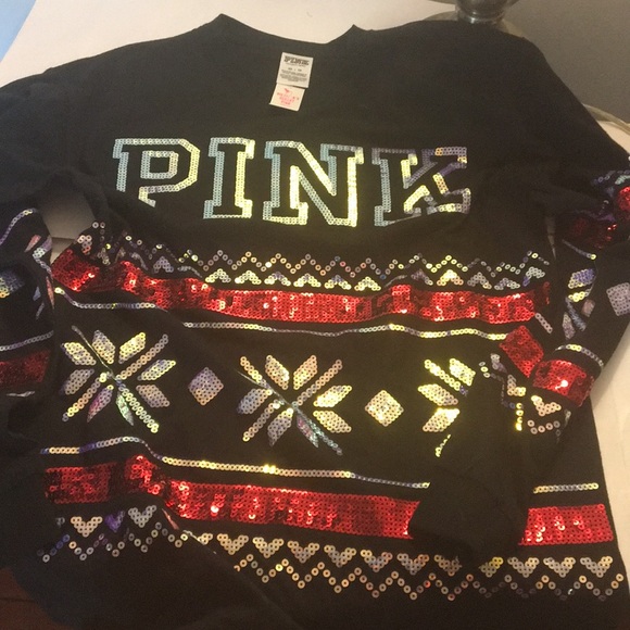 Victoria’s Secret pink bling campus shirt - Picture 3 of 5